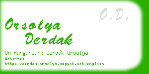 orsolya derdak business card